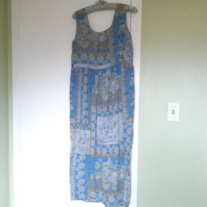 Handmade Vintage Empire Waist Midi Dress Size Small